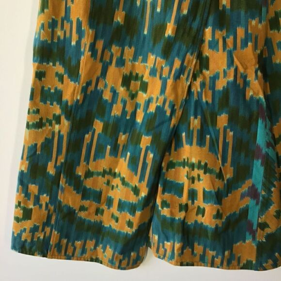 Ulla Johnson Navi Wrap Midi Skirt Green Orange Geometric Handloomed - Picture 8 of 16